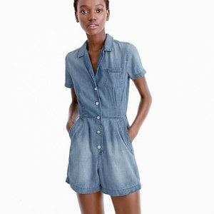 J. Crew Chambray Denim Romper